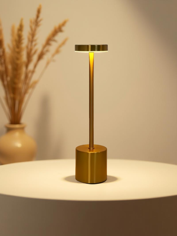 Luminária de Mesa Abajur Cabeceira Escrivaninha LED 3 em 1 Recarregável