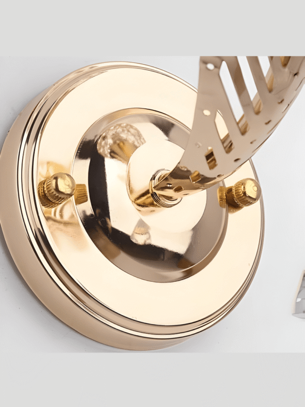 Luminária de parede arandela redonda de cristal moderna luxuosa Ouro