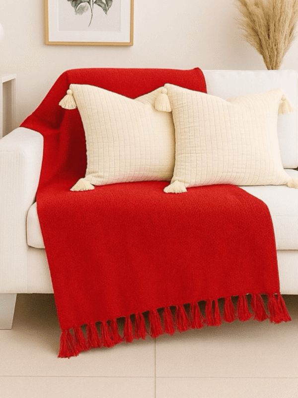 Manta Para Sofá em Algodão