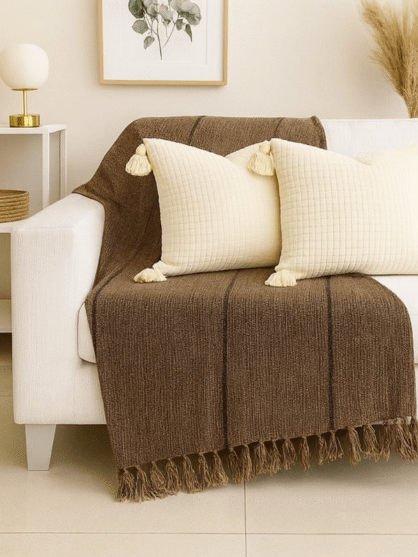 Manta Para Sofá em Algodão