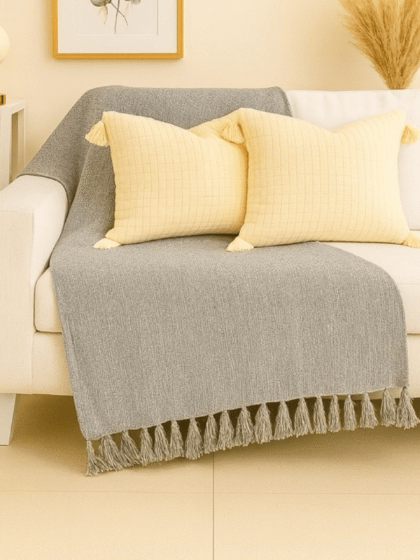 Manta Para Sofá em Algodão