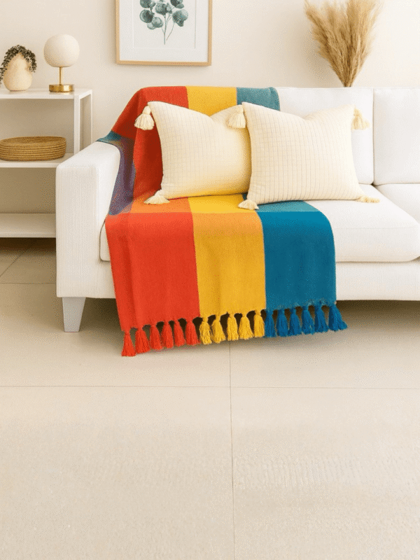 Manta Para Sofá em Algodão