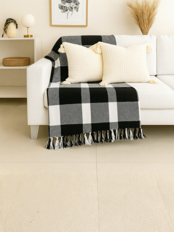 Manta Para Sofá em Algodão