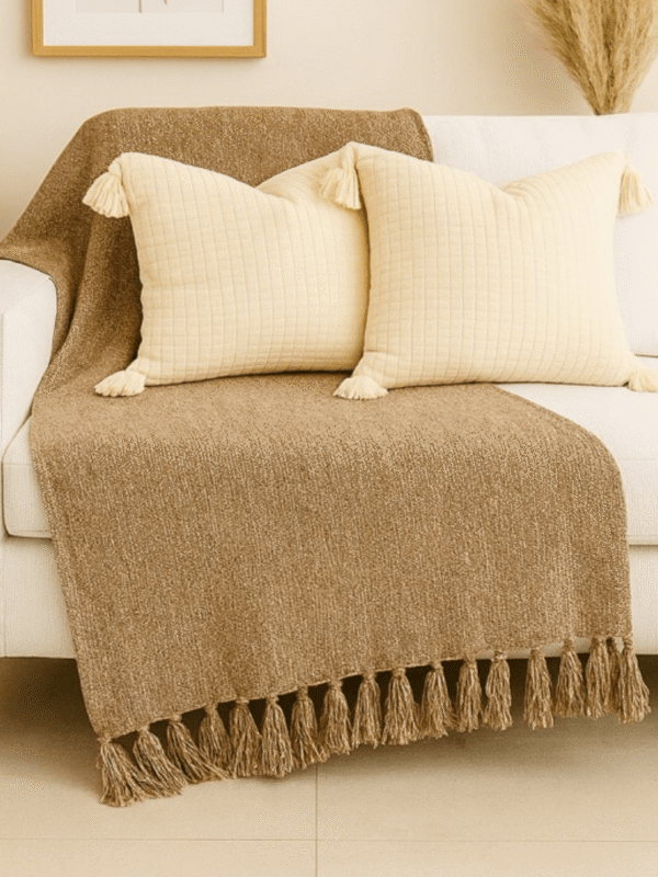 Manta Para Sofá em Algodão