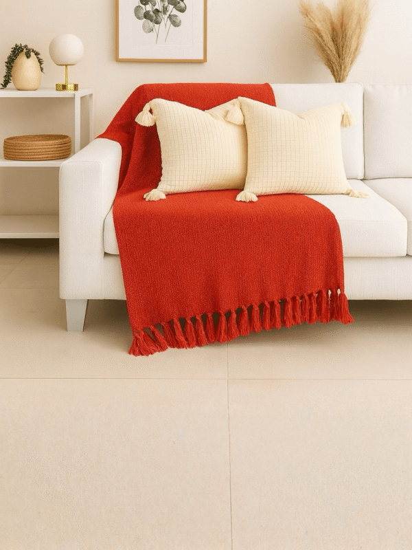 Manta Para Sofá em Algodão