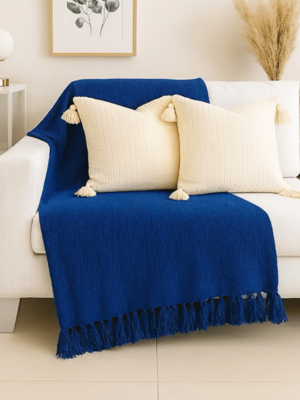 Manta Para Sofá em Algodão