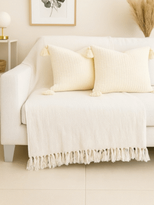 Manta Para Sofá em Algodão