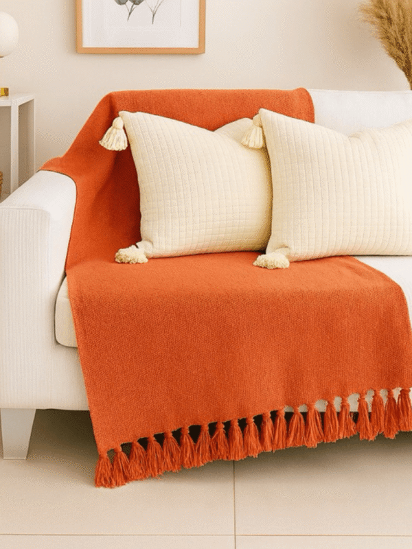 Manta Para Sofá em Algodão